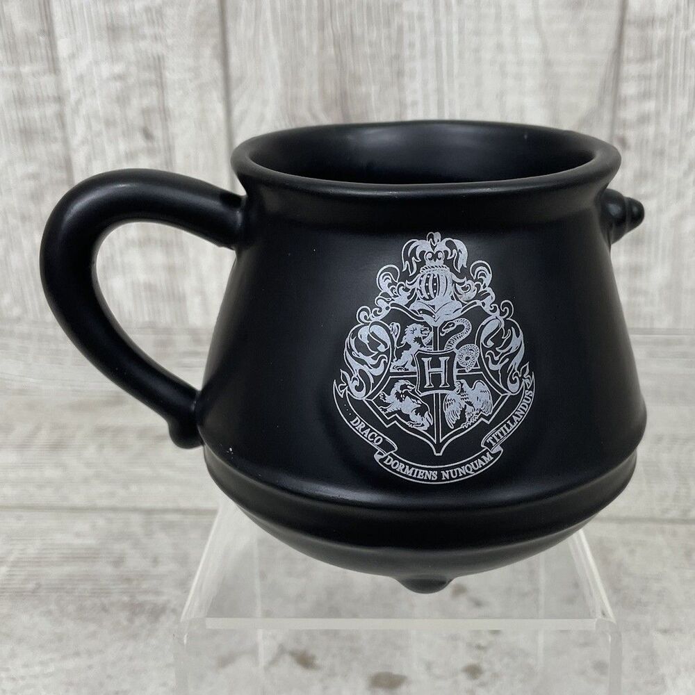 Harry Potter Hogwarts Crest Cauldron Black Coffee Tea Mug Ceramic Draco Paladone